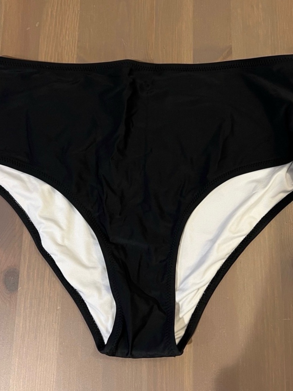 Classic Black High-Waist Bikini Bottom - Women's Swim